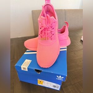 Adidas Big Kids Vibrant Pink Sneakers
